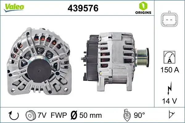 Valeo 439576 Renault Espace IV Laguna II Trafic II Vivaro 2 0 dCi CDTI Alternatör 12v 150a