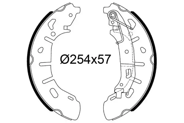 Valeo 564251 Kampana Balata Fiat Doblo II Opel Combo III