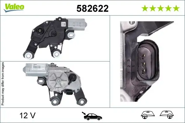 Valeo 582622 Silecek Motoru Arka Audi A4 Etron Q7 S4 Sq7