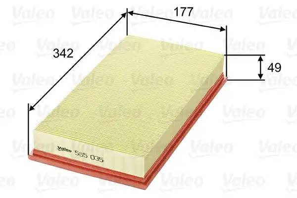 Valeo 585035 Hava Filtresi Peugeot 605 2 1 TD Citroen Xm 2 1 D12 Turbo