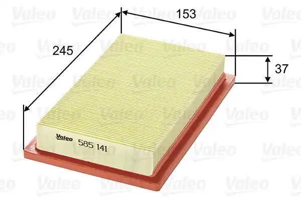 VALEO 585141 | Hava Filtresi (Fiat Panda I 0.9 Kat., Uno 1.1)