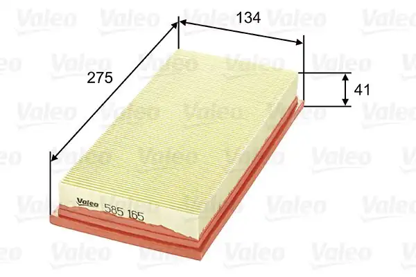 VALEO 585165 | Hava Filtresi (Chrysler Voyager II 2.5 TD)