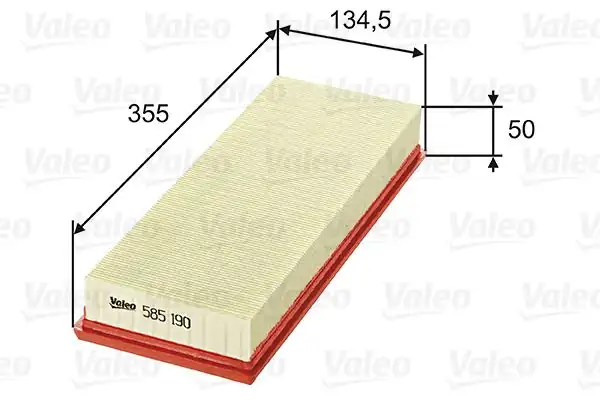 VALEO 585190 | Hava Filtresi Mercedes M112 / 113 / 272 / 273 / W164 / W203 / W204 / W211