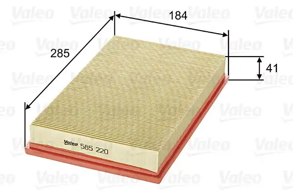 VALEO 585220 | Hava Filtresi Opel Vectra A 1.6S/1.6I/1.8/2.0I, Volvo 760 2.3 Turbo 87-