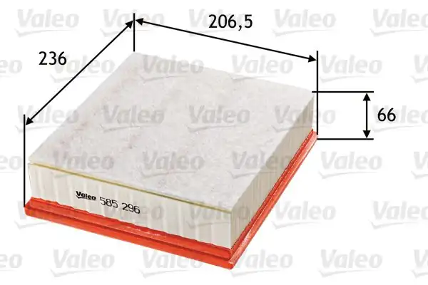 Valeo 585296 Hava Filtresi Volvo S40 V50 C30 C70 S80 V70 Xc70 5 CYL Bnz