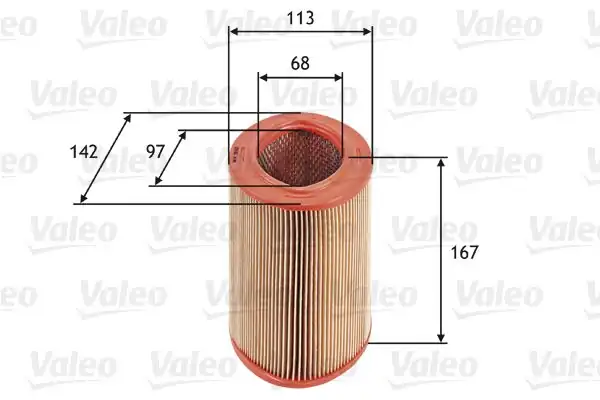 VALEO 585623 | Hava Filtresi (Peugeot 106-306-Partner / Citroen Saxo 1.4)