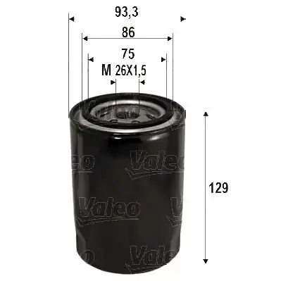 VALEO 586076 | Yağ Filtresi (Mazda 626 III 2.0D)