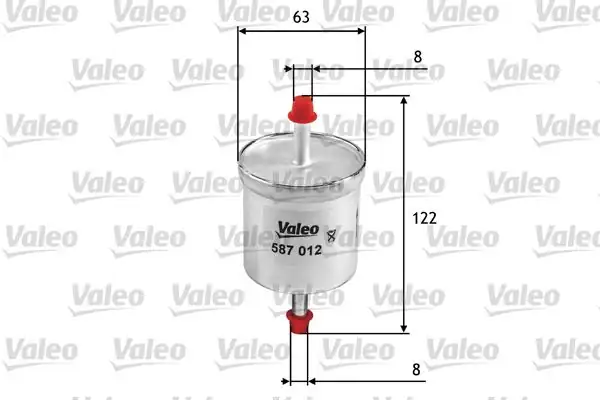 VALEO 587012 | Yakıt Filtresi (Benzin) (Nissan: Micra II 1.0I 16V)