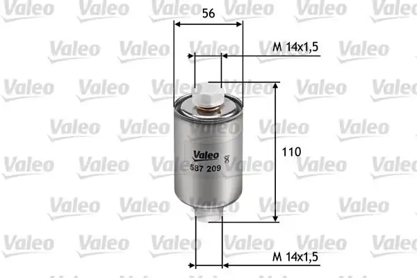 VALEO 587209 | Yakıt Filtresi (Benzin) (Rover 200 214 1.4 Gsı,Sı)