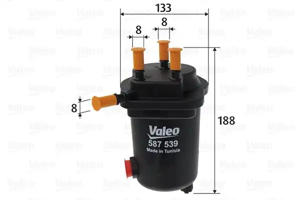 Valeo 587539 Yakıt Filtresi Mazot Renault Clio II 1 5 dCi 01 Clio Symbol 01 12 1 5 dCi Kangoo 1 5 dCi 01