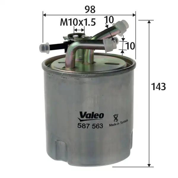 Valeo 587563 Yakıt Filtresi Mazot Nissan Navara 2 5 dCi 4wd