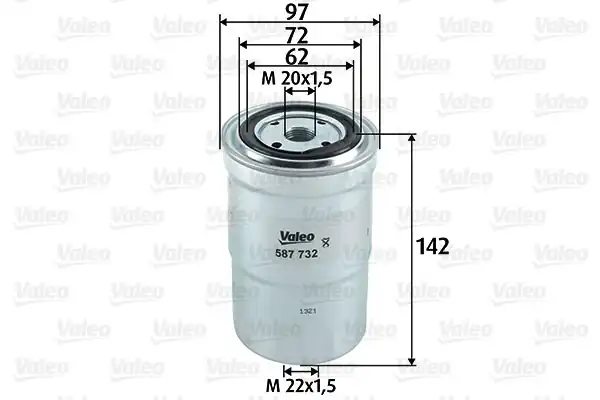 Valeo 587732 Yakıt Filtresi Mitsubishi Pajero 3 2 Dı D 00 06