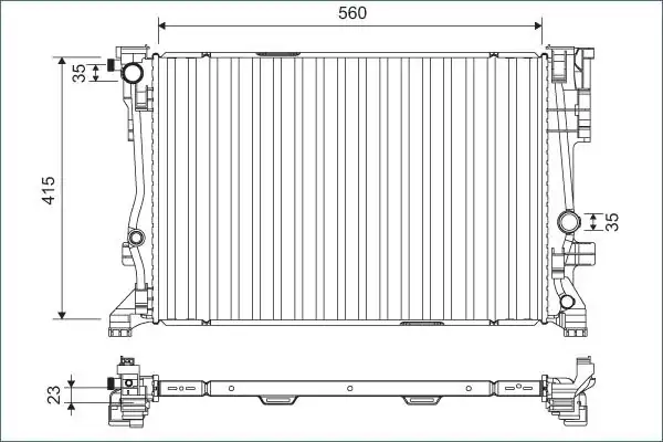 VALEO 701158 | Su Radyatörü Mercedes W176 W246 X156 C117 12-19