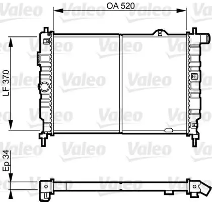 Valeo 731217 Radyatör Opel Kadett 1 7 D