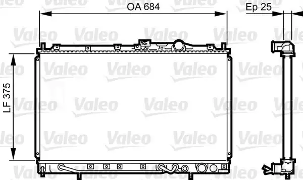 Valeo 731649 Radyatör Mitsubishi Mırage