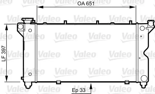 VALEO 731723 | Radyatör Chrysler Voyager 96