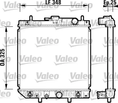 VALEO 734210 | Radyatör Daihatsu Charade