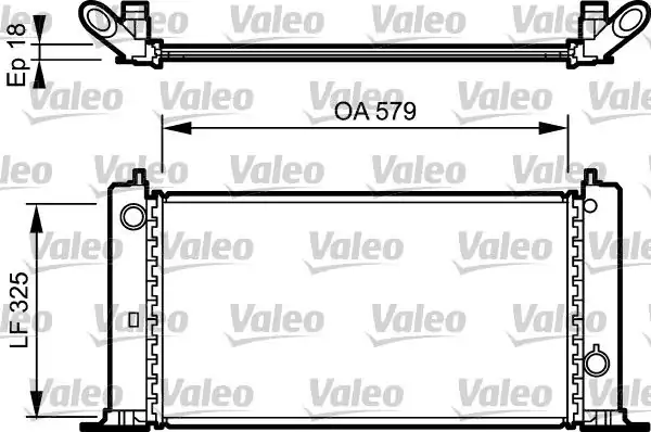 Valeo 734228 Radyatör Fiat Stilo 1 4 1 6 16v 03 08