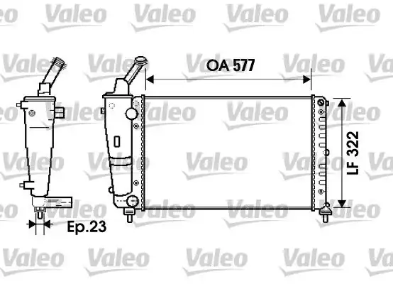 Valeo 734237 Radyatör Lancıa Ypsılon 1 2 İ 1 2 İ 16v Ac 00 03