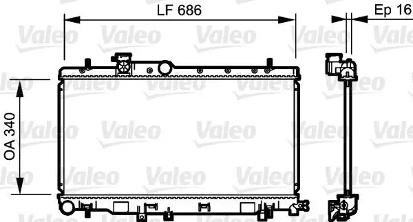 VALEO 735211 | Motor Radyatörü Subaru Impreza Legacy III Outback 00-/ Otomatik