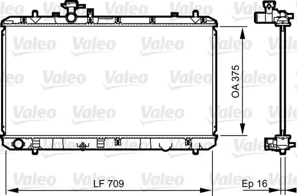 Valeo 735407 Motor Su Radyatörü Suzuki Sx4 1 5 1 6 4wd 2006 Manuel Vites