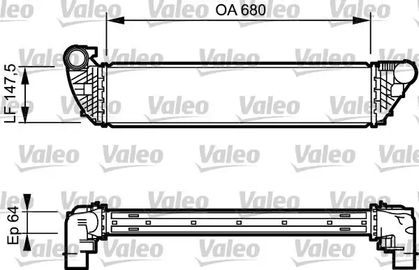 Valeo 817828 Turbo Radyatörü Renault Laguna II 1 9dci 01 Espace IV 2 0 dCi 06
