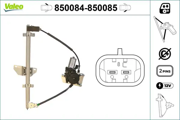Valeo 850084 Cam Mekanizsi Ön Sol Nissan Almera 1 5 1 8 1 5 dCi 02
