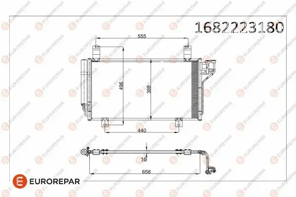 EUROREPAR 1682223180 | Radyatör 97-00