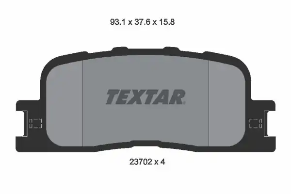 TEXTAR 2370201 | Fren Balatası Camry 01 06 Arka