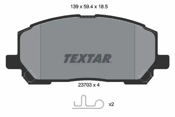TEXTAR 2370301 | Fren Balatası Rx300 98 03 Ön