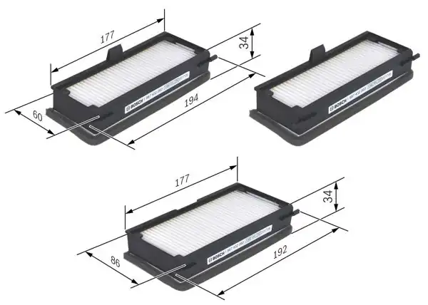 BOSCH 1987432060 | Polen Filtresi Fiat Scudo Citroen Jumpy Peugeot Expert 95-08