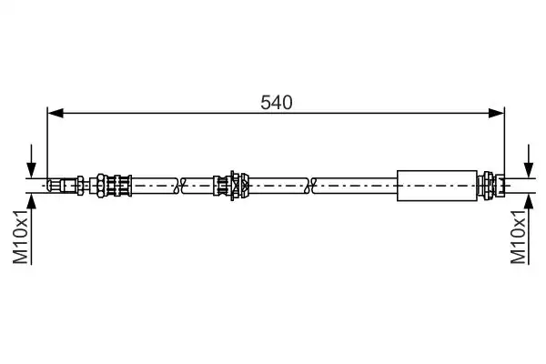 Bosch 1987476057 Fren Hortumu Ön Ford Fusion Bm 02