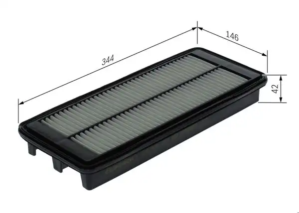 BOSCH F026400666 | Hava Filtresi-Fiat 124 Spider (348_) 1.4 (348)-Otto-103 KW / 140 Ps-(2016 -)
