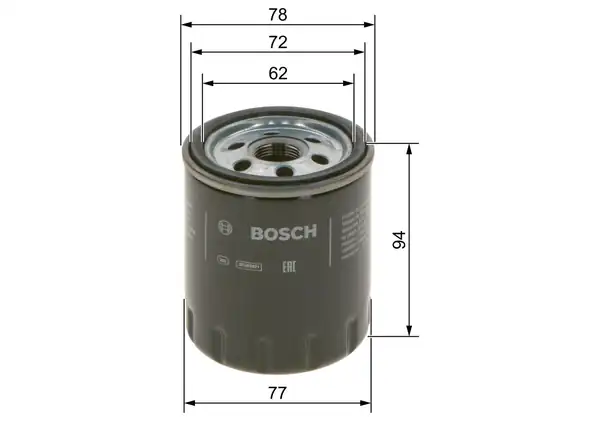 Bosch F026407268 Yağ Filtresi Peugeot Boxer 508 Citroen Jumper C4 Opel Vivaro C 2 0 Bluehdi