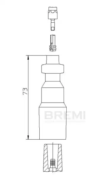 BREMI 13550 | Buji Başlığı 111 124 202