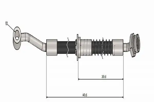 CAVO C900334A-H06 | Hortum Fren Ön Sağ Hyundai Accent Era 07 12 2 Adet