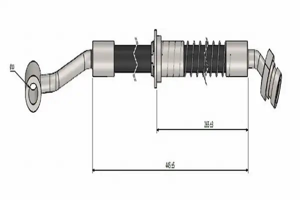 CAVO C900335A-H05 | Hortum Fren Ön Sol Hyundai Accent Era 07 12 2 Adet