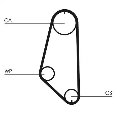 Continental Ctam Ct720wp1 Triger Gergi Seti Devirdaim Opel Vectra A 1 8 2 0