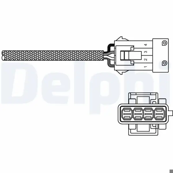 DELPHI ES10795-12B1 | Oksijen Sensörü C2/C3/C4 1.4-1.6 206/207/307 1.4-1.6 Berlingo/Xsara
