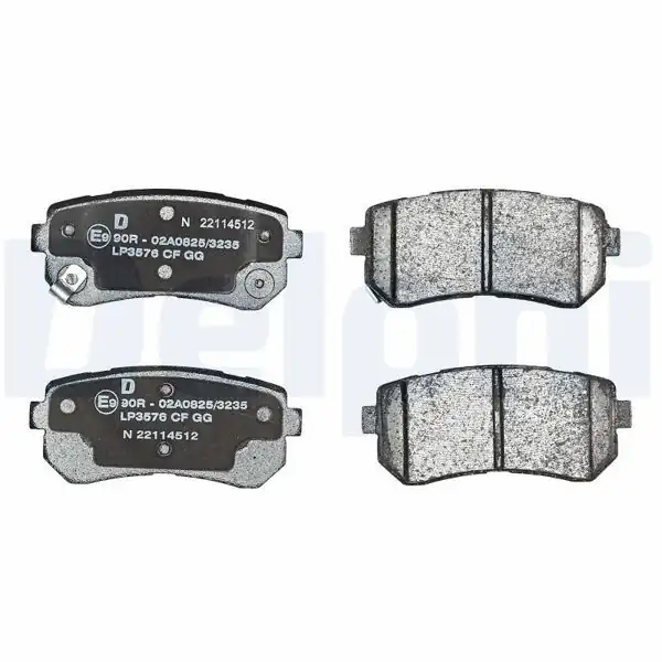 DELPHI LP3576 | Fren Balata Arka Hyundai Tucson/Kona/ix35 Kia Sportage/Picanto 11-17 Elektronik El Freni olmayan