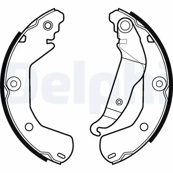 DELPHI LS2112 | Fren Pabuç Balata Takımı Chevrolet Aveo T200 T250 T300 HB 11 15 Jant
