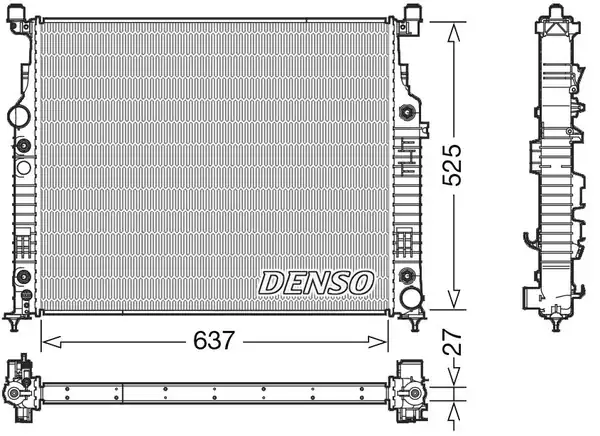 Denso Drm17056 Su Radyatörü Mercedes X164 W164