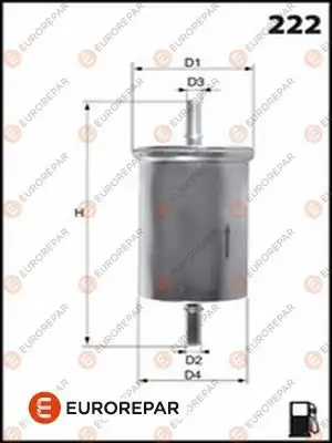 EUROREPAR 1643631780 | Psa / Erp Yakıt Filtresi (Benzin) Boxer Ducato Punto Tempra Jumper Polo Golf Astra
