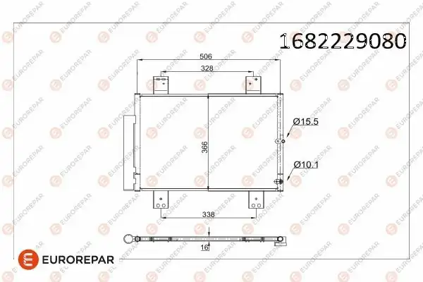 EUROREPAR 1682229080 | Daihatsu Terios J2_ Klima Radyatörü