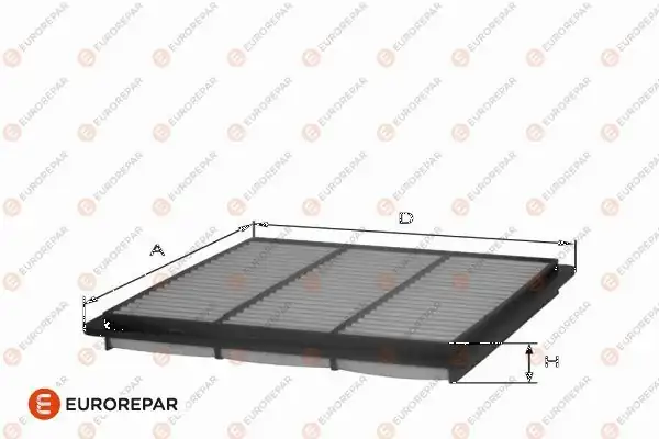 EUROREPAR 1682265780 | Psa / Erp Hava Filtresi Colt 1,3 H / B-1.6 H / B 92-> 04 / Lancer 1.6 92-> 03