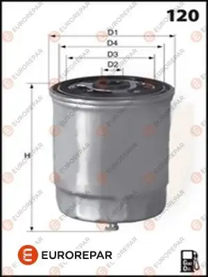 EUROREPAR E148129 | Yakıt Filtresi 97-00
