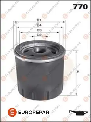 Eurorepar E149202 Psa Erp Yağ Filtresi Opel Chevrolet 1600030