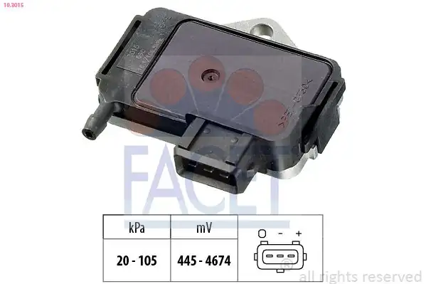 FACET 10-3015 | Map Basınç Sensörü Golf III Variant 1 9 TDI 94 96 1z 90ps