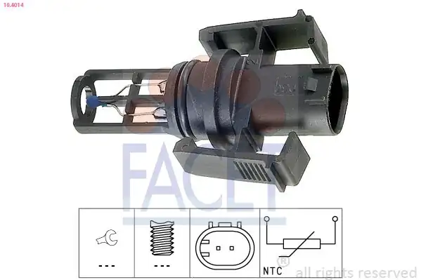 FACET 10.4014 | Hava Sıcaklık Sensörü W203 00 > 07 W204 07 > 14 Sprinter 11 > , Lt 28 (2D) Lt 35 (2D) Lt 46 (2D)
