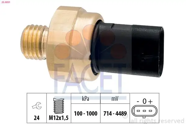 FACET 250001 | Yağ Müşürü Peugeot 3008 208 Citroen C4 Ds4 1889522